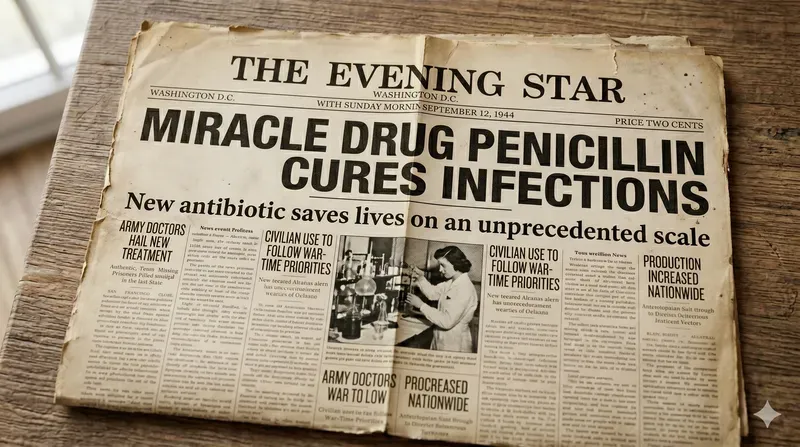 Vintage Newspaper Headline Front Pages