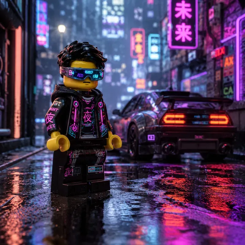 Miniature Brick Character Photography