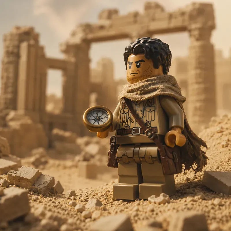 Miniature Brick Character Photography
