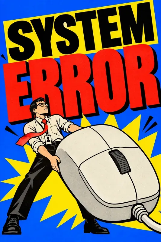 Bold Corporate Surreal Poster Art