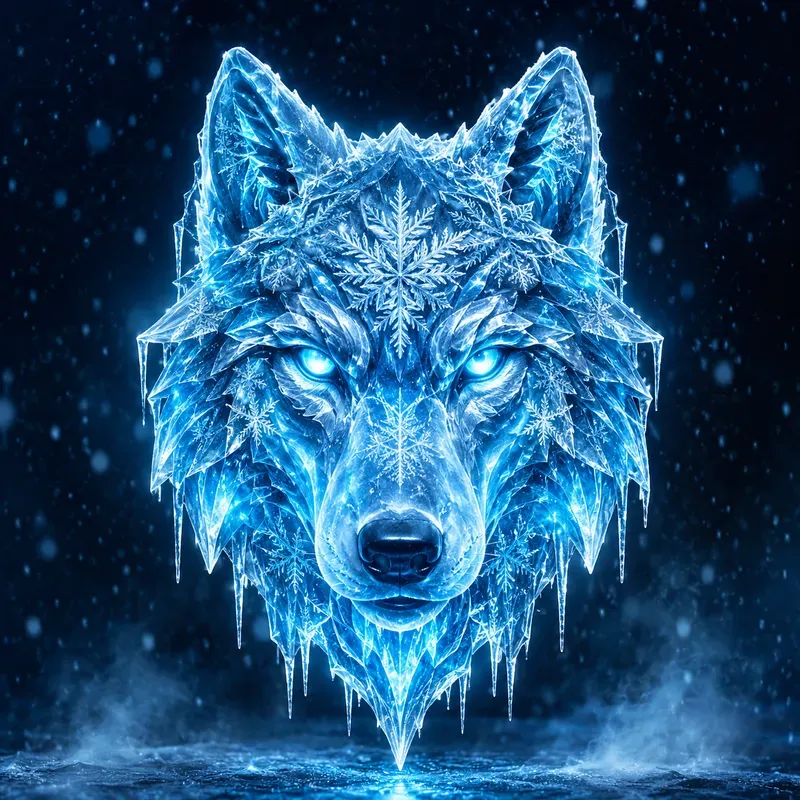 Frozen Crystal Logo Generator
