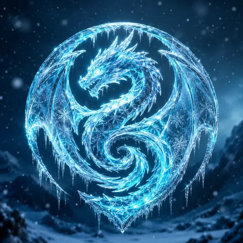 Frozen Crystal Logo Generator