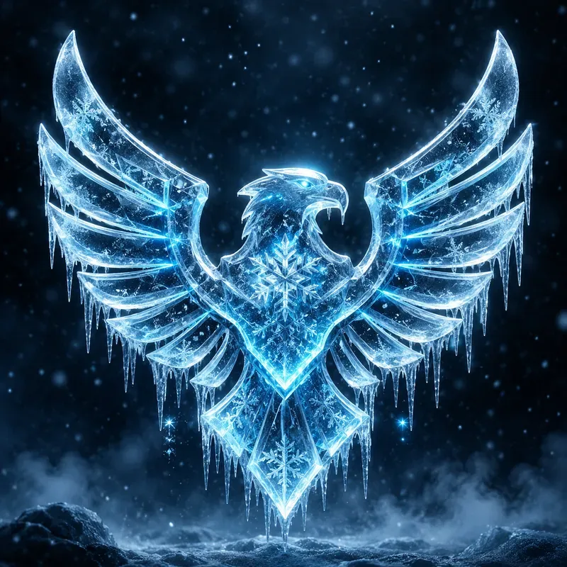 Frozen Crystal Logo Generator
