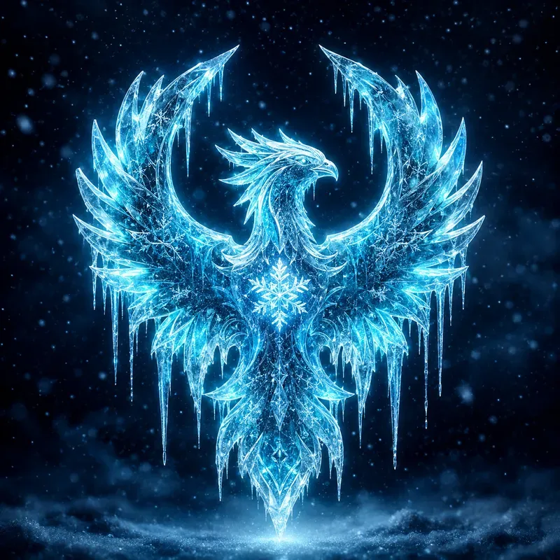 Frozen Crystal Logo Generator