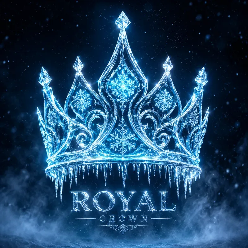 Frozen Crystal Logo Generator