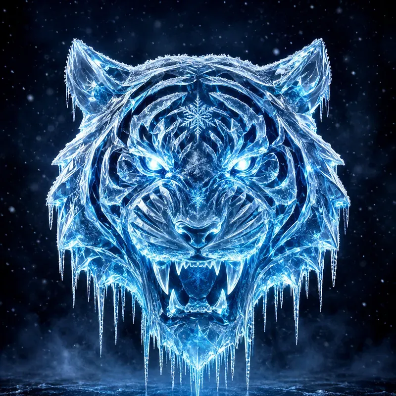 Frozen Crystal Logo Generator
