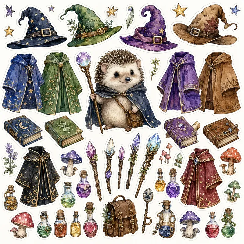 Whimsical Dressup Sticker Sheet Creators