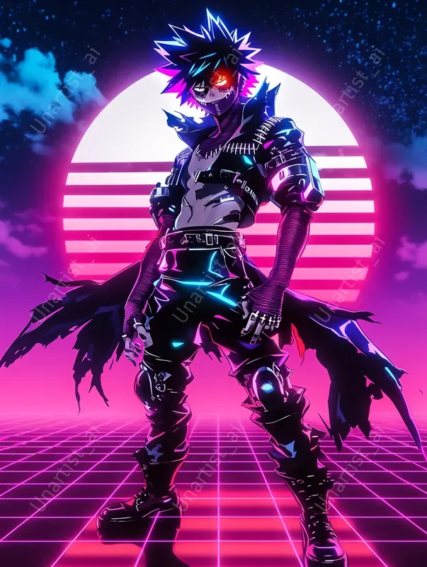 Dynamic Synthwave My Hero Academias