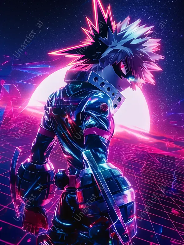 Dynamic Synthwave My Hero Academias