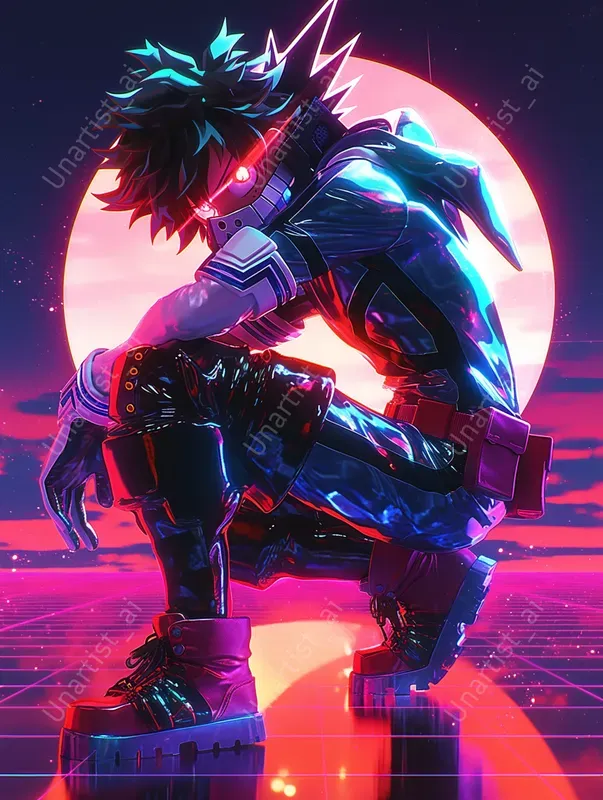 Dynamic Synthwave My Hero Academias