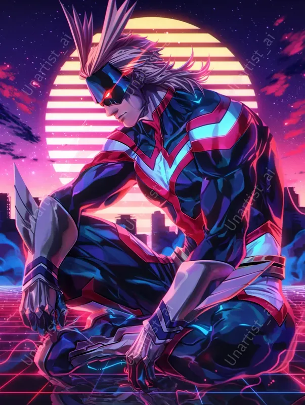 Dynamic Synthwave My Hero Academias