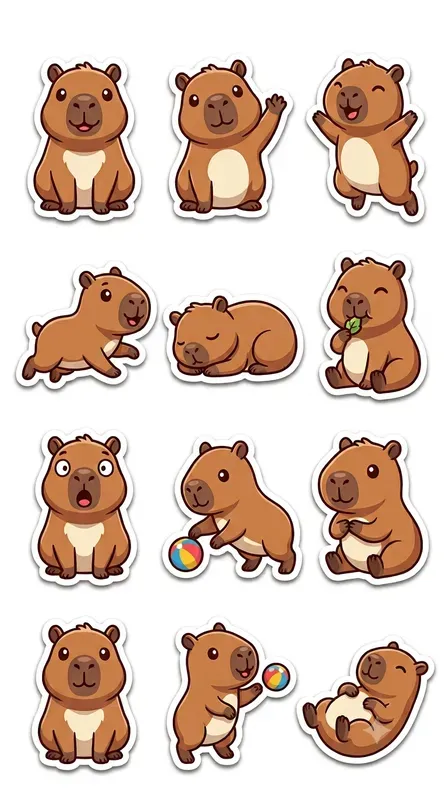 Cute Animal Sticker Pack Generator