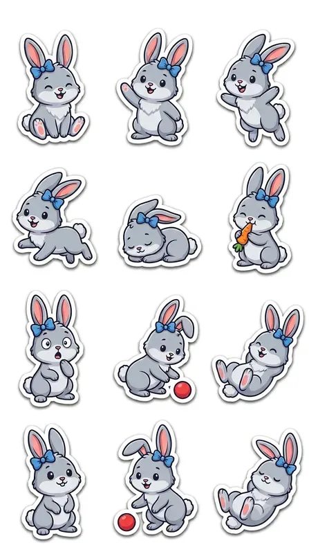 Cute Animal Sticker Pack Generator