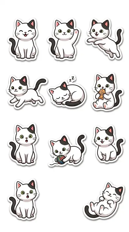 Cute Animal Sticker Pack Generator
