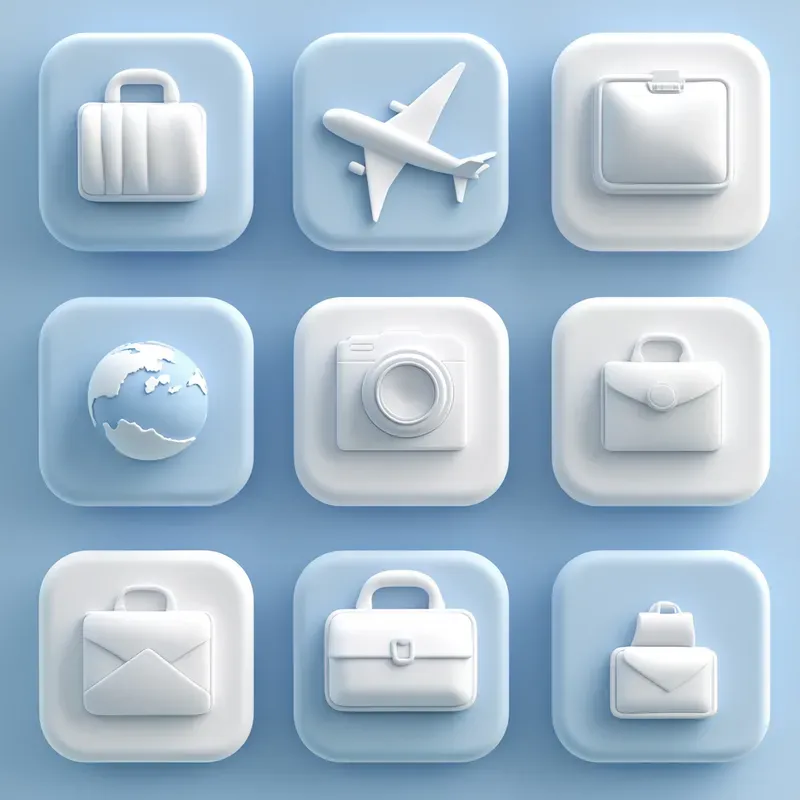 Puffy 3D Minimalist App Icons