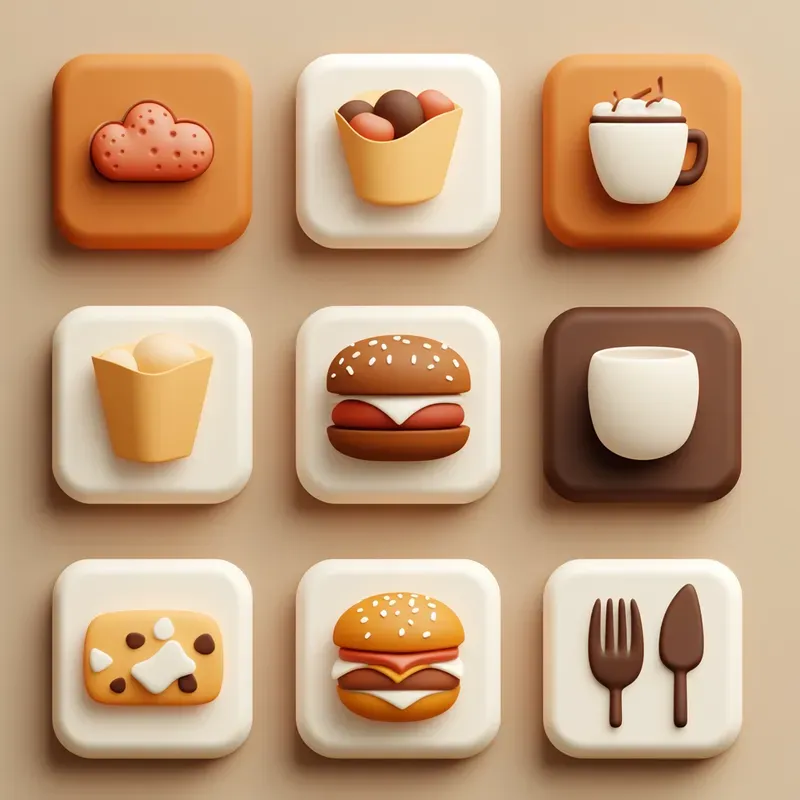 Puffy 3D Minimalist App Icons