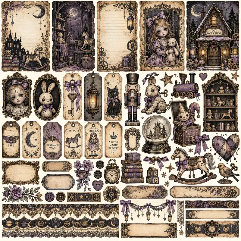 Whimsical Gothic Junk Journal Kits