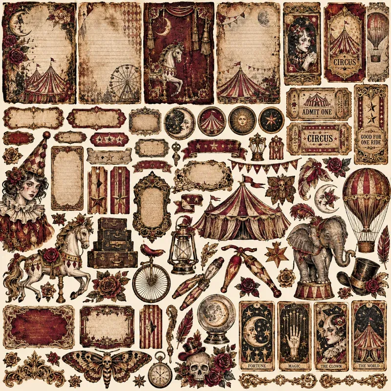 Whimsical Gothic Junk Journal Kits