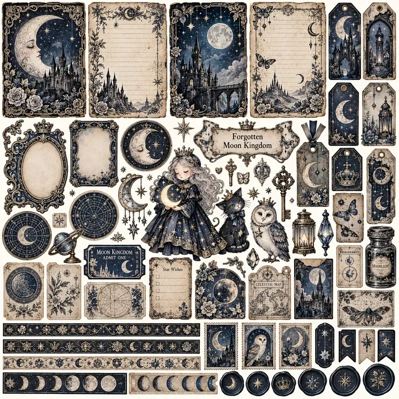 Whimsical Gothic Junk Journal Kits