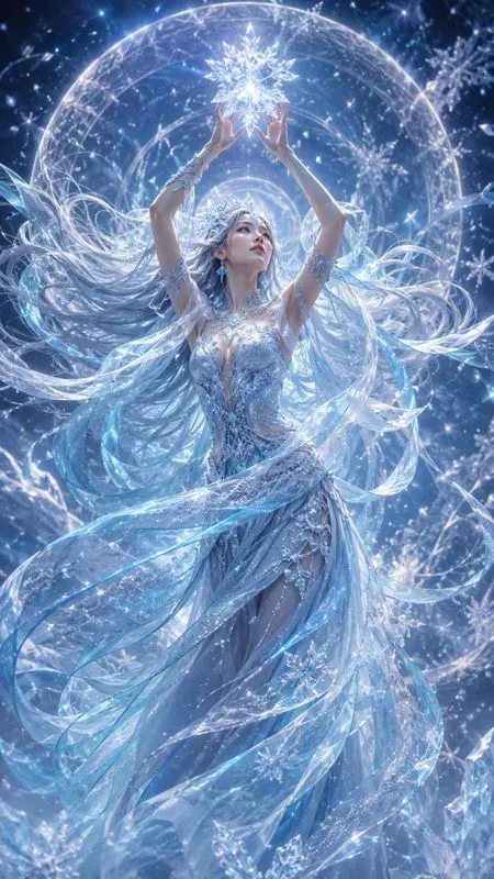 Celestial Elemental Dancer Fantasy Art