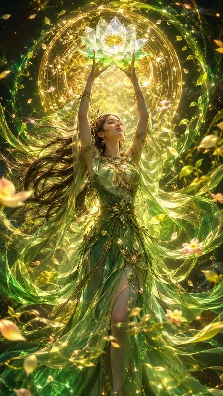 Celestial Elemental Dancer Fantasy Art