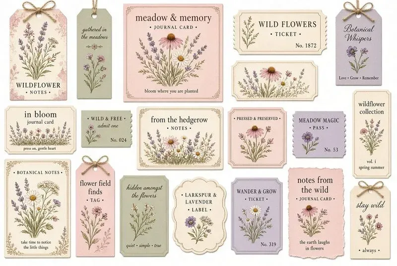 Junk Journal Ephemera Packs