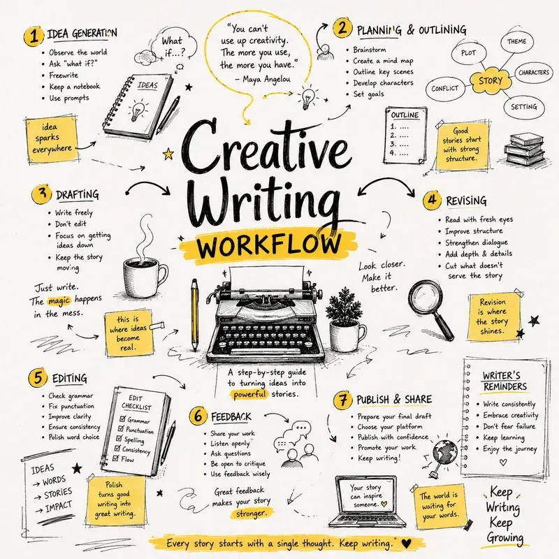 Handdrawn Creative Typography Notes