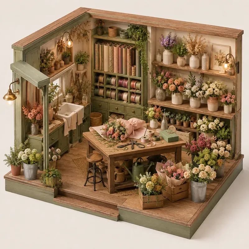 Cozy Creative Business Isometric Shops