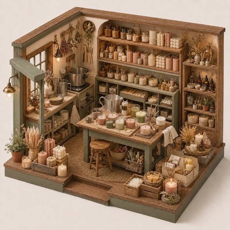 Cozy Creative Business Isometric Shops