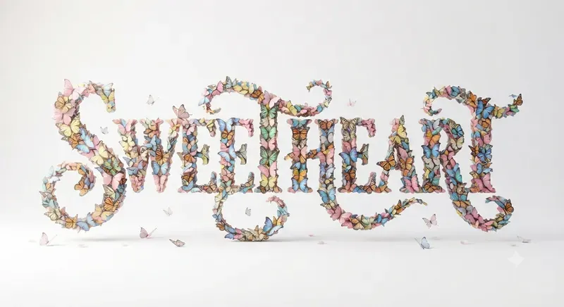 Love Themed Typography Art
