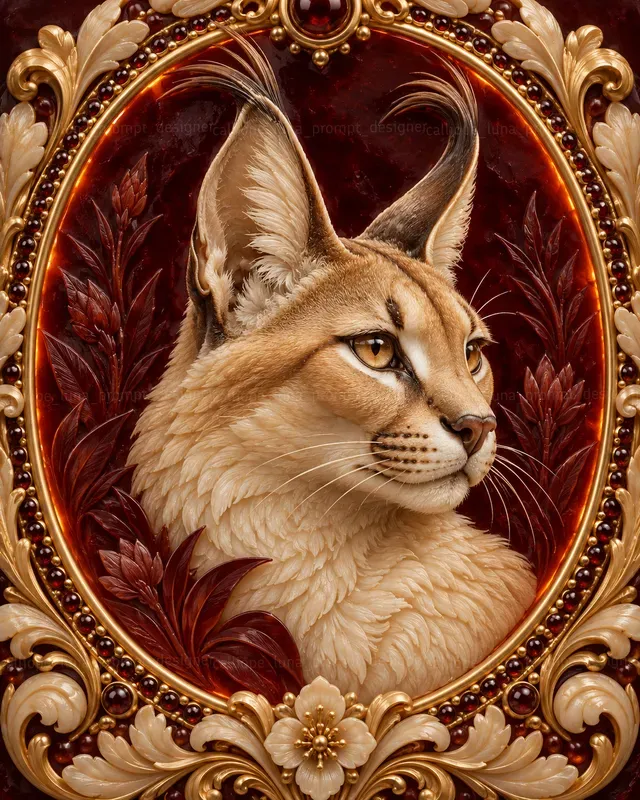 Sculpted Animal Cameo Portraits