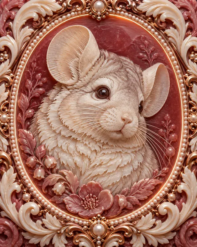 Sculpted Animal Cameo Portraits