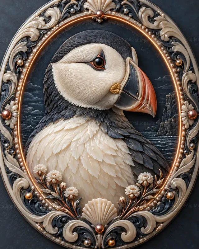 Sculpted Animal Cameo Portraits