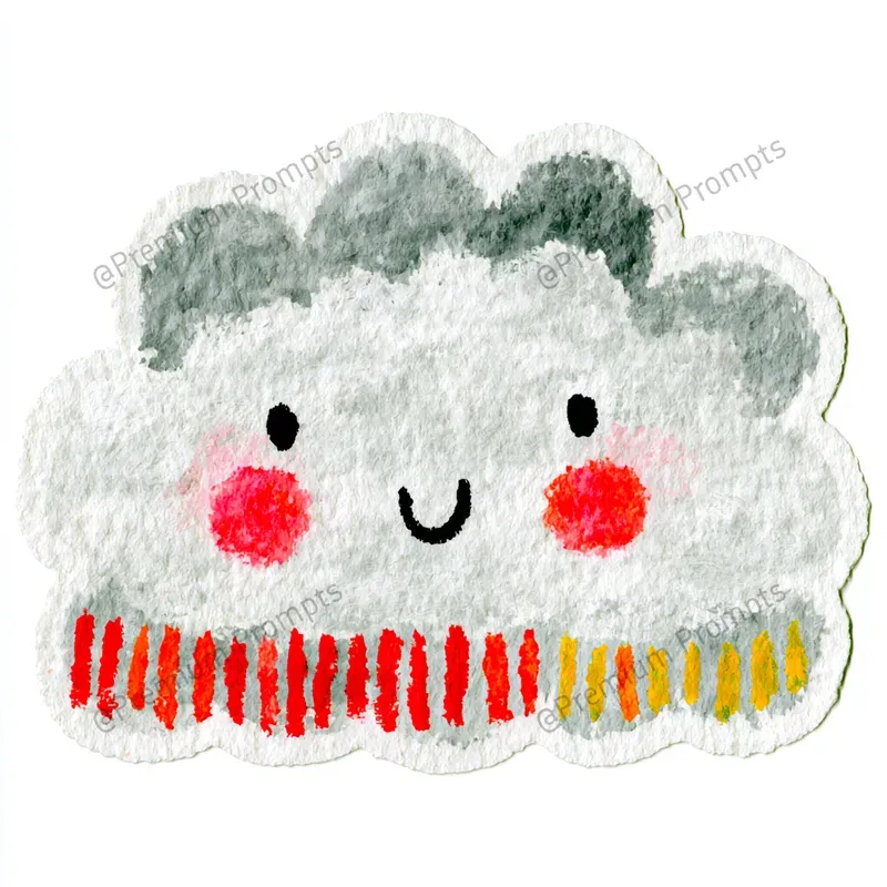 Meteo Weather Themed Stickers Cliparts