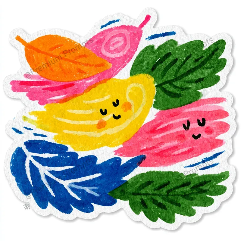 Meteo Weather Themed Stickers Cliparts