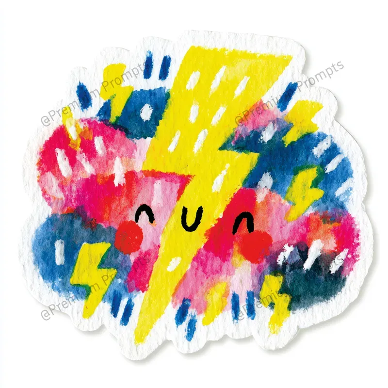 Meteo Weather Themed Stickers Cliparts