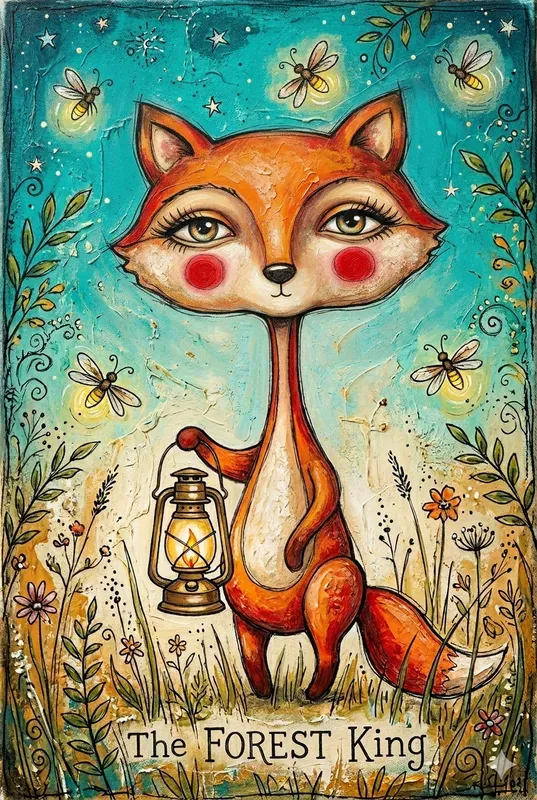 Whimsical Folk Art Character Canvases