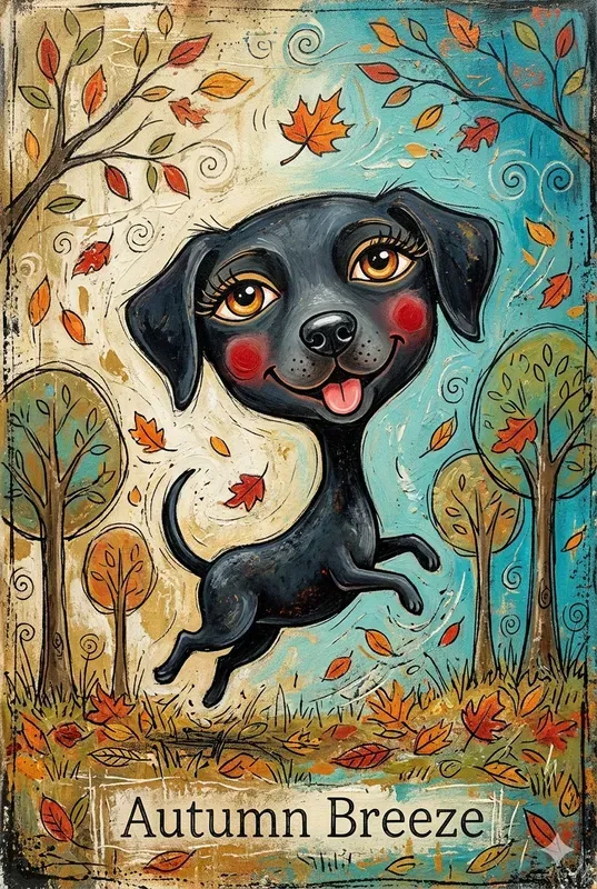 Whimsical Folk Art Character Canvases