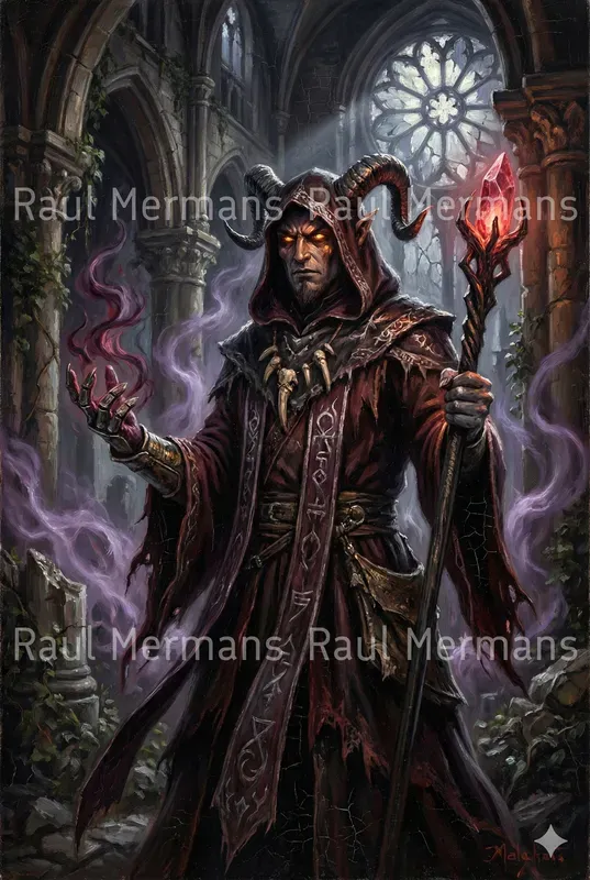 Dark Fantasy Dd Character Portrait Genes