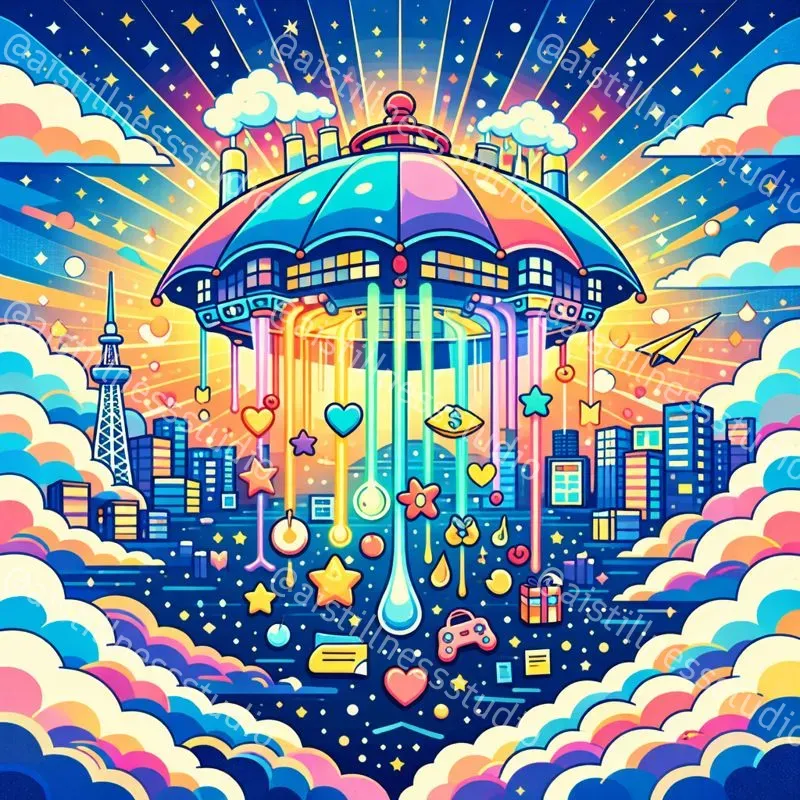 Neopop Surreal Vector Illustrations