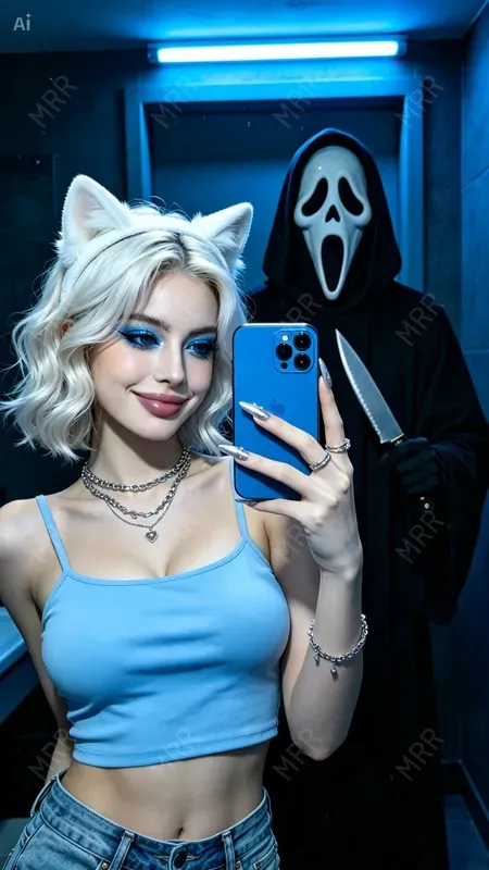 Ghostface Mirror Girls Selfies