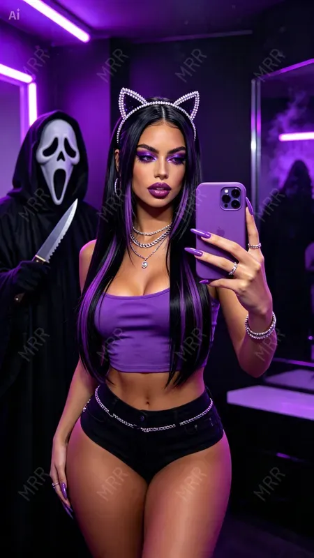 Ghostface Mirror Girls Selfies