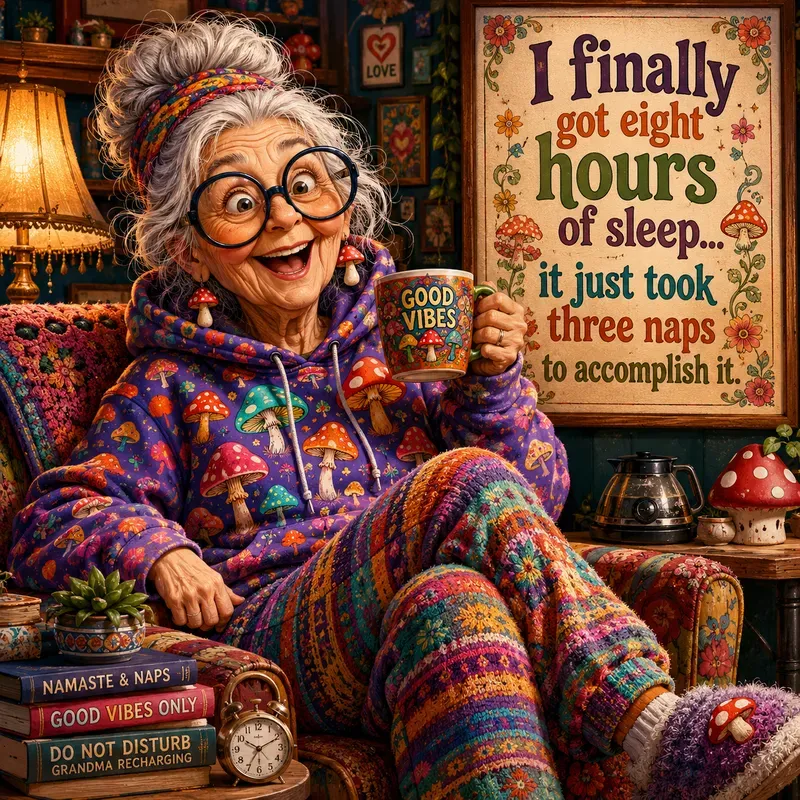 Groovy Grandma Humor Posters