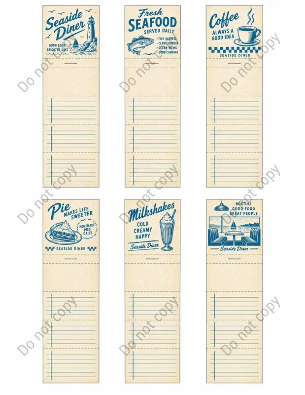 Junk Journal Matchbook Note Sheets