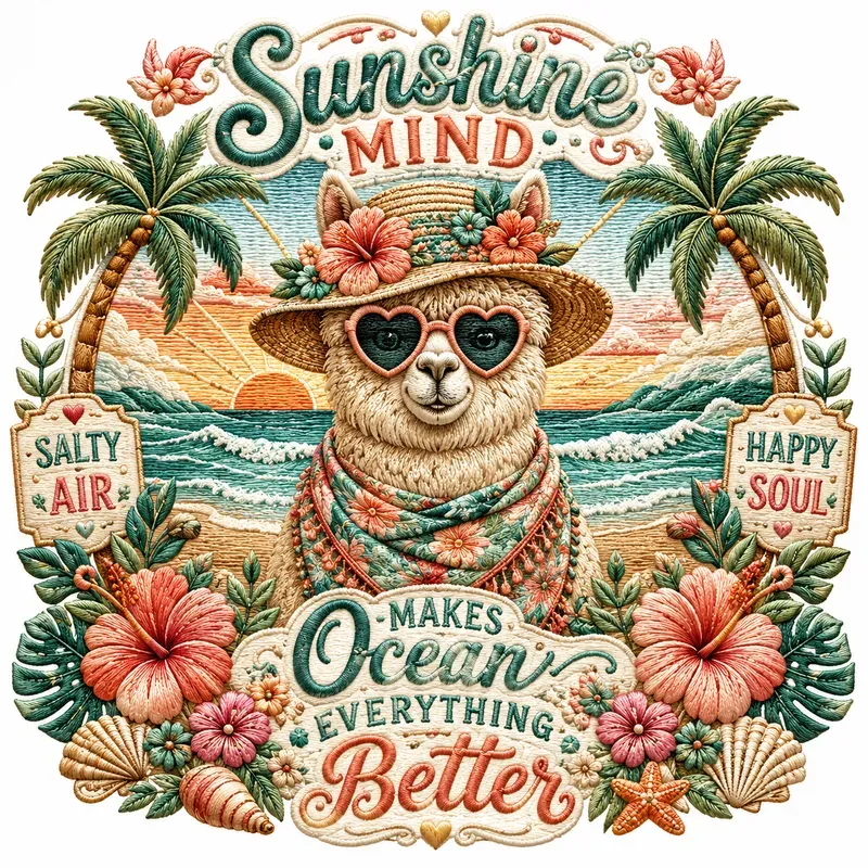 Vintage Summer Embroidery Art Sets
