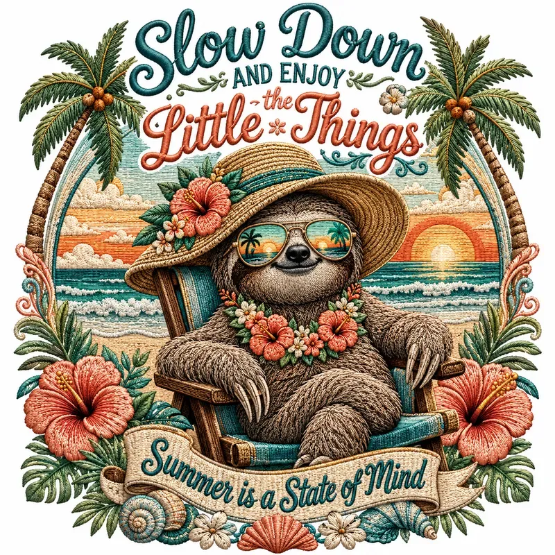 Vintage Summer Embroidery Art Sets