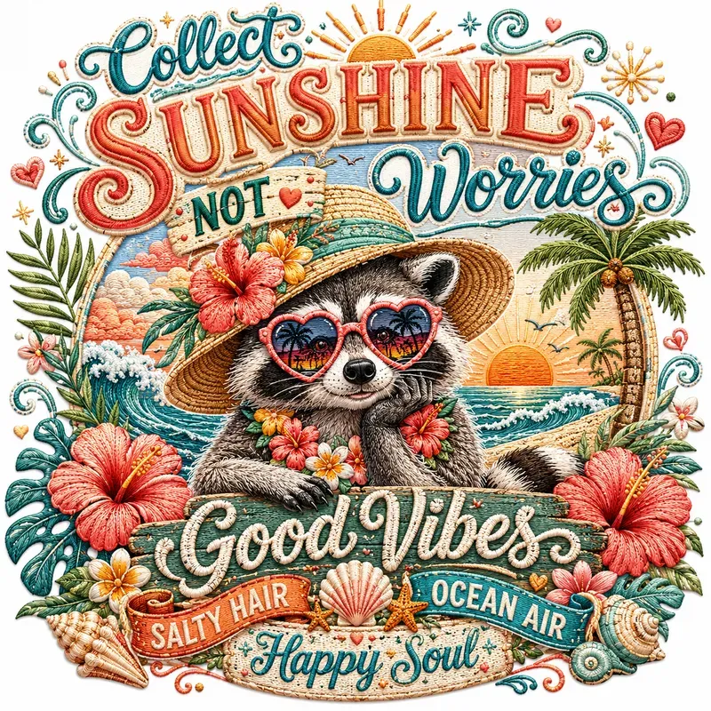 Vintage Summer Embroidery Art Sets