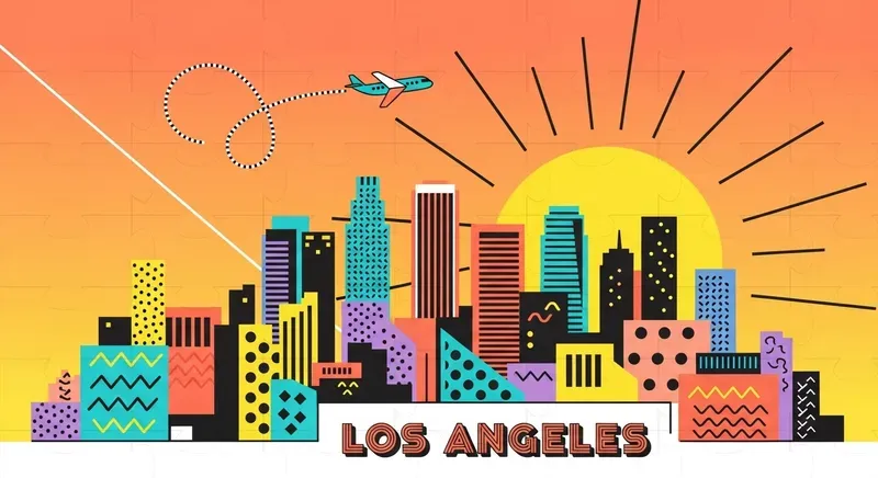 Retro Memphis City Skyline Art Posters