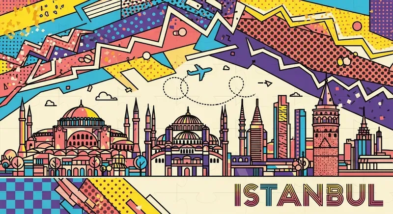 Retro Memphis City Skyline Art Posters