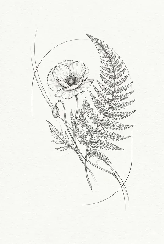 Scandinavian Botanical Line Art Prints